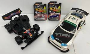 Group Including Two Remote Control Cars (Untested And Missing Remote Controls And Two HotWheels Custom Classics NIB