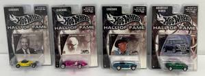 Group Of 2002 HotWheels Hall Of Fame Die-Cast Cars NIB  In Protective Sleeves (Foam Tape On Back)