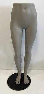 Female Mannequin Leg Form Grey In Color With Stand