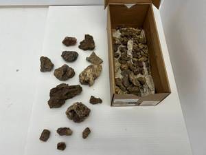 Group Of Rock Specimens With Small Crystals In Them