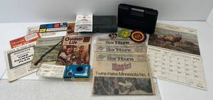 Large Group Of Misc. Vintage Sporting items Including 1941 Outdoor Life Magazine, Winchester,v Marlin And More