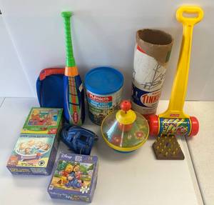 Large Group Of Vintage Toys Including Fisher Price, Playskool And More