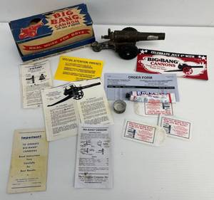 Vintage Big Bang Cannon Complete With Original Box