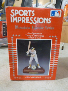 lot 38 image: 1990 Oakland As Jose Canseco Figurine