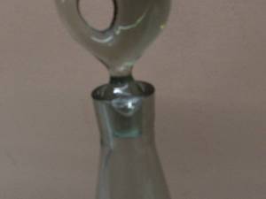 lot 25 image: RARE VINTAGE - KASTRUP HOLMEGAARD SMOKE GLASS DECANTER & 6 GLASS SET - FANTASTIC SET - SEE PICTURES