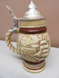 lot 42 image: COLLECTION OF 7 VARIOUS BEER STEIN - COOL SET - SEE PICTURES