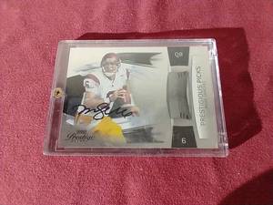 lot 4 image: Autographed Mark Sanchez Card - #d100