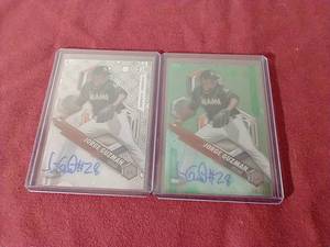 lot 7 image: (2) Autographed Jorge Guzman Cards - 1 is #d99