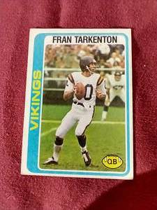 lot 9 image: Fran Tarkenton Card