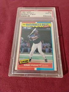 lot 16 image: 1987 Kirby Puckett Card - PSA9