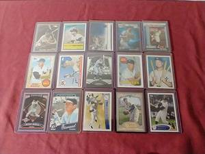 lot 21 image: (15) Mickey Mantle ReprintCommemorative Cards