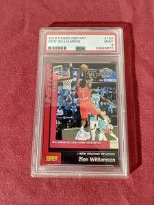 lot 32 image: 2019 Panini Instant Zion Williamson Rookie Card - PSA9