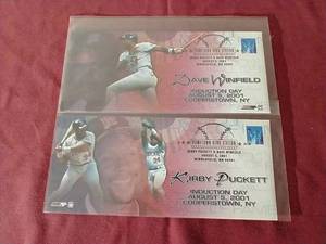 lot 52 image: (2) 2001 Minnesota Twins HOF First Day Covers