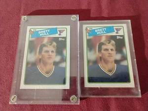 lot 62 image: (2) Brett Hull Rookie Cards
