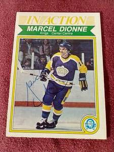 lot 65 image: Autographed Marcel Dionne Card