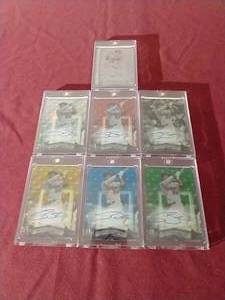 lot 78 image: Super Rare 7-card Autograph Rainbow of Miguel Sano - 11 Etc.
