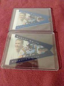lot 82 image: (2) Playoff Contenders Robert Smith Pennants