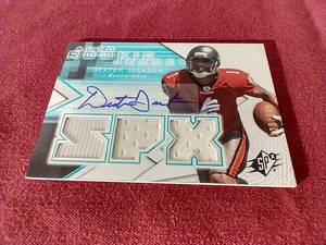 lot 85 image: Auto Rookie Jersey Card of Dexter Jackson - #d599
