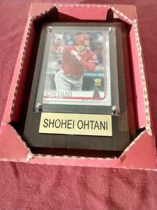 lot 92 image: 2019 Shohei Ohtani Rookie Gold Cup Card in Plaque