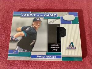 lot 98 image: Randy Johnson Game Used Jersey Card - #d50