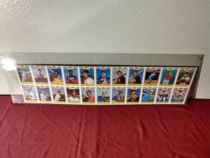lot 111 image: Uncut Sheet of 1987 Topps Rookies