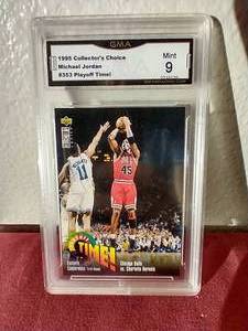 lot 125 image: 1995 Collectors Choice Michael Jordan - Graded & Slabbed