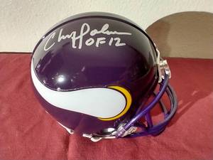 lot 126 image: Autographed Chris Doleman Mini Vikings Helmet - WCOA