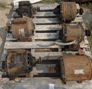 lot 78 image: Lot of (6) Vintage Electric Motors Wagner, Fairbanks Morse & Co., Century