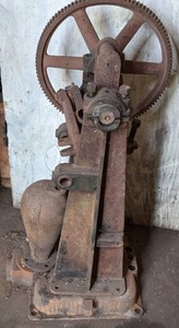 lot 89 image: Large Metal GearWheel on Mount