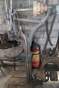 lot 72 image: Vintage WF&J Barnes Floor Model Drill Press