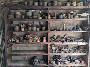 lot 90 image: Large Collection of Metal Pipe, Parts and Other Metal Items