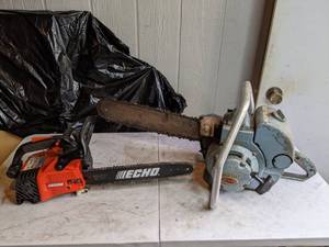 lot 120 image: Echo and Homelite Gas Powered Chainsaws