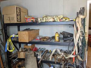 lot 164 image: Metal Garage Shelving Unit
