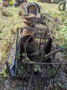 lot 305 image: Vintage Assortment of Wheel Stocks, Planet Tractor Equipment Part and More
