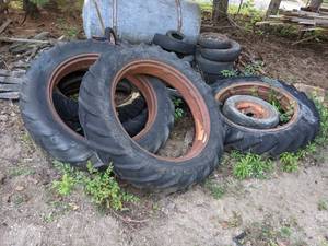 lot 333 image: Assorted Tires and Scrap Parts