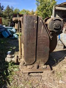 lot 350 image: Vintage Wagner Electric Corp Alternating Current Motor and Aermotor Co. Windmill Water Pump