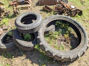 lot 352 image: Lot of (6) Automotive and Tractor Tires (Firestone, Uniroyal, Dayton Thorobred, and More)