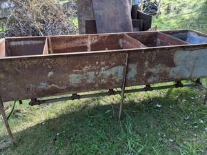 lot 322 image: Large Vintage Drainage Trough and Scrap Metal