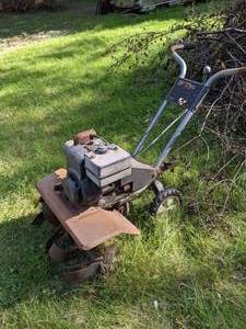 lot 324 image: Vintage JCPenney 4HP Tiller