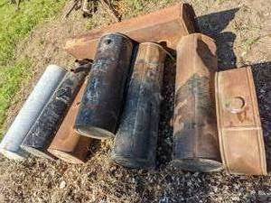 lot 312 image: Assortment of Eight Various Round and Other Tanks