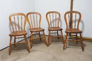 lot 6 image: Four Vintage Childrens Chairs