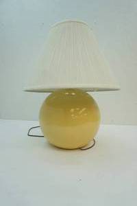 lot 51 image: Yellow ball shaped lamp