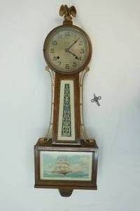 lot 75 image: New Haven Clock Co Clock