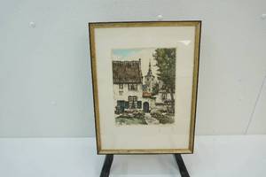 lot 85 image: Signed framed watercolor painting