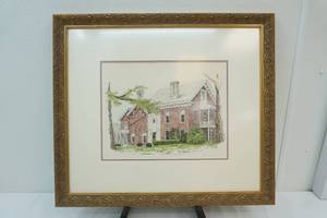 lot 87 image: 1986 Wolf family Homestead Painting