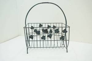 lot 105 image: metal Magazine rack