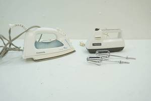 lot 151 image: Fabric Iron and Electric whisk