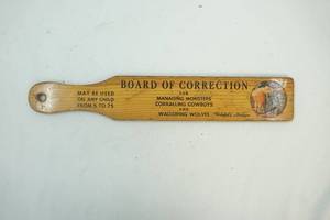lot 179 image: Vintage Board of corrections