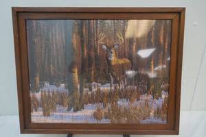 lot 214 image: Whitetail Buck painting