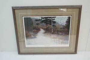 lot 215 image: Grouse Feedin painting